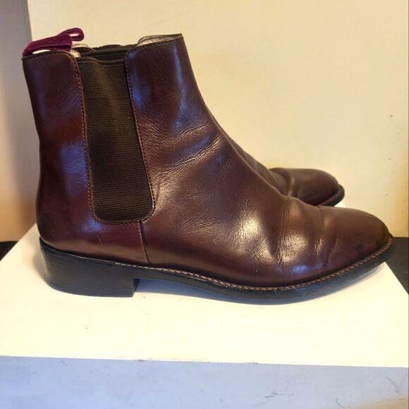 Roger Clergerie Brown Leather Pull-On Chelsea Boots Womens sz.7.5 MSRP $695 - Picture 2 of 9